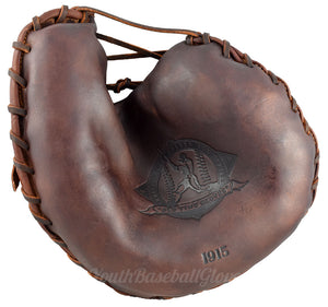1915 Catcher's Mitt Palm view Replica Vintage Shoeless Joe Gloves