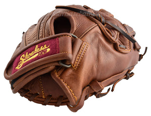 Wrist strap on the Shoeless Jane Women's 11 3/4" H-Web Fastpitch Softball Glove