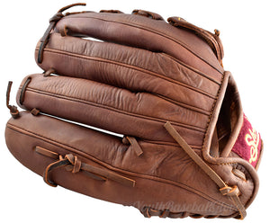 Back view of Shoeless Joe Gloves 13" Single Bar Outfielder's Glove